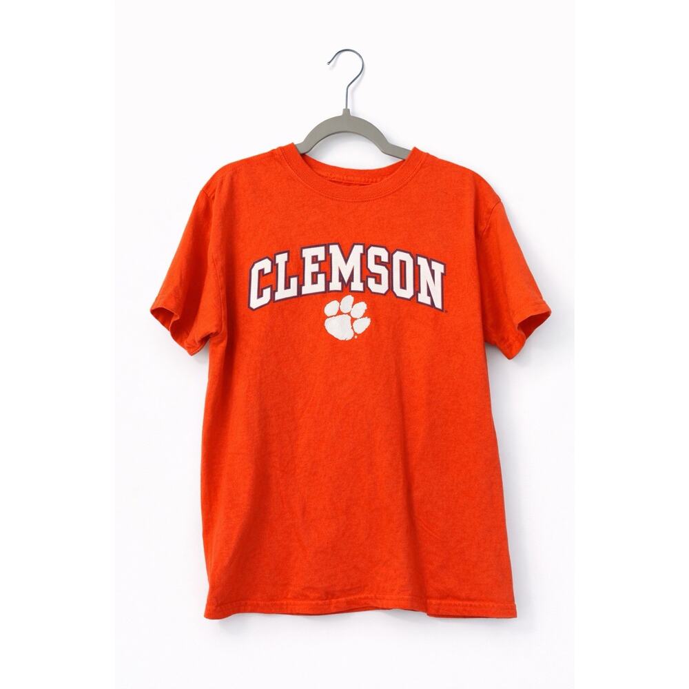Clemson Tigers Youth Medium Orange T Shirt Fanatics NCAA Logo boys girlsclem